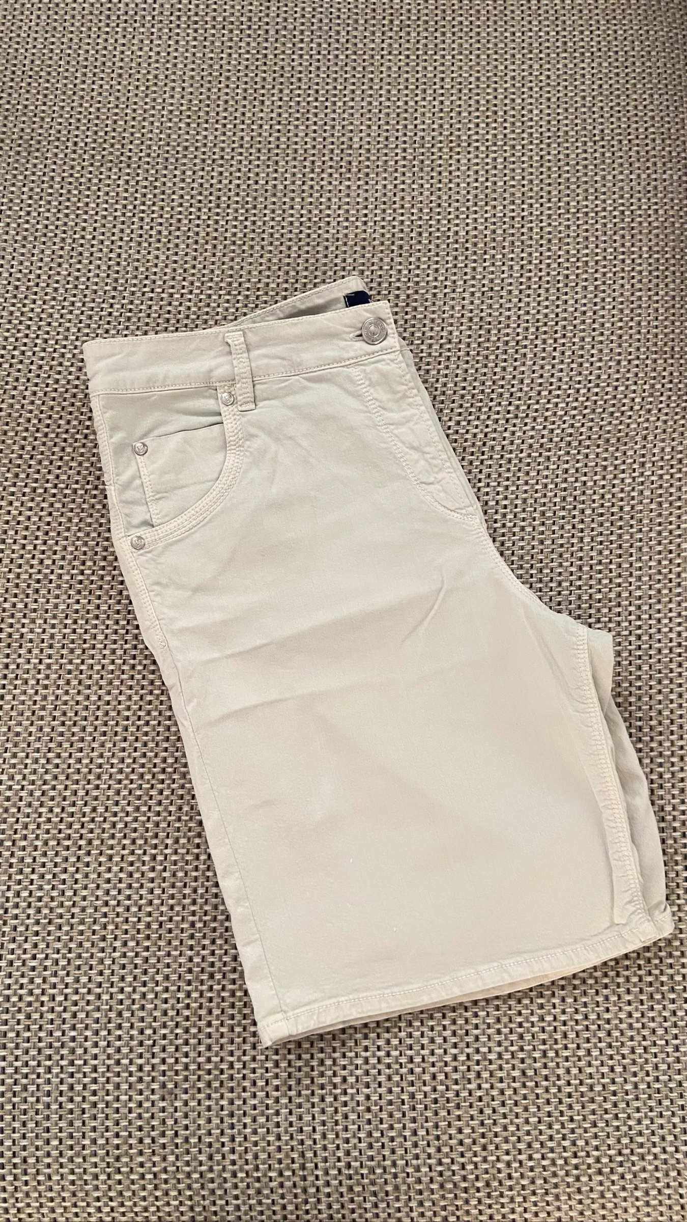 Short en jean long bleu très claire